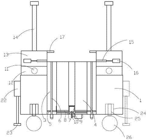 Flange automatic stacking machine