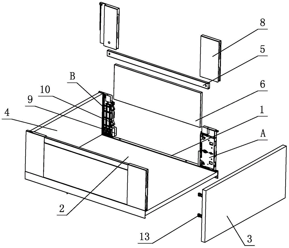 Stable structure of a side plate of a drawer