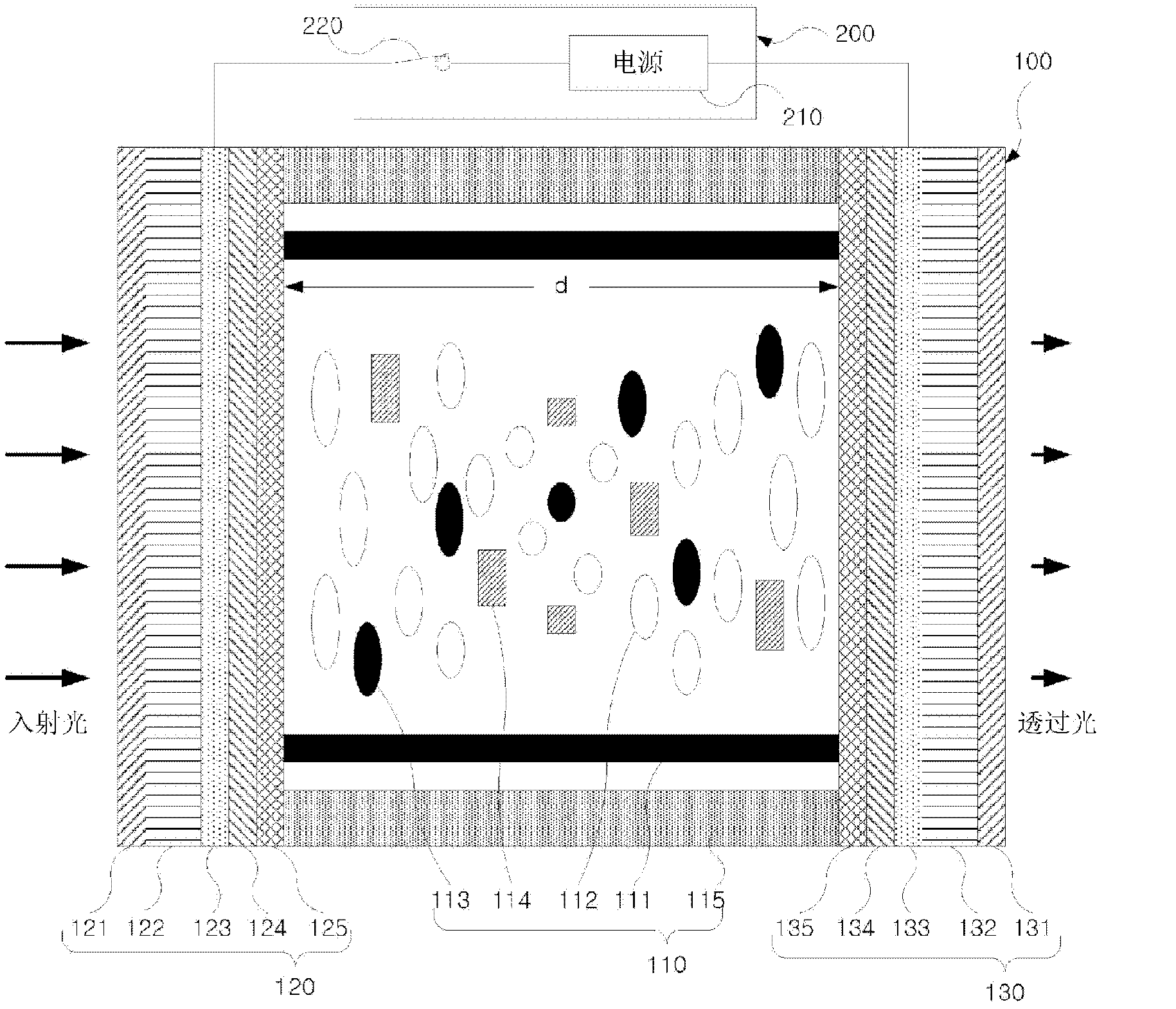 LCD light-reducing apparatus, and vehicle smart mirror using same