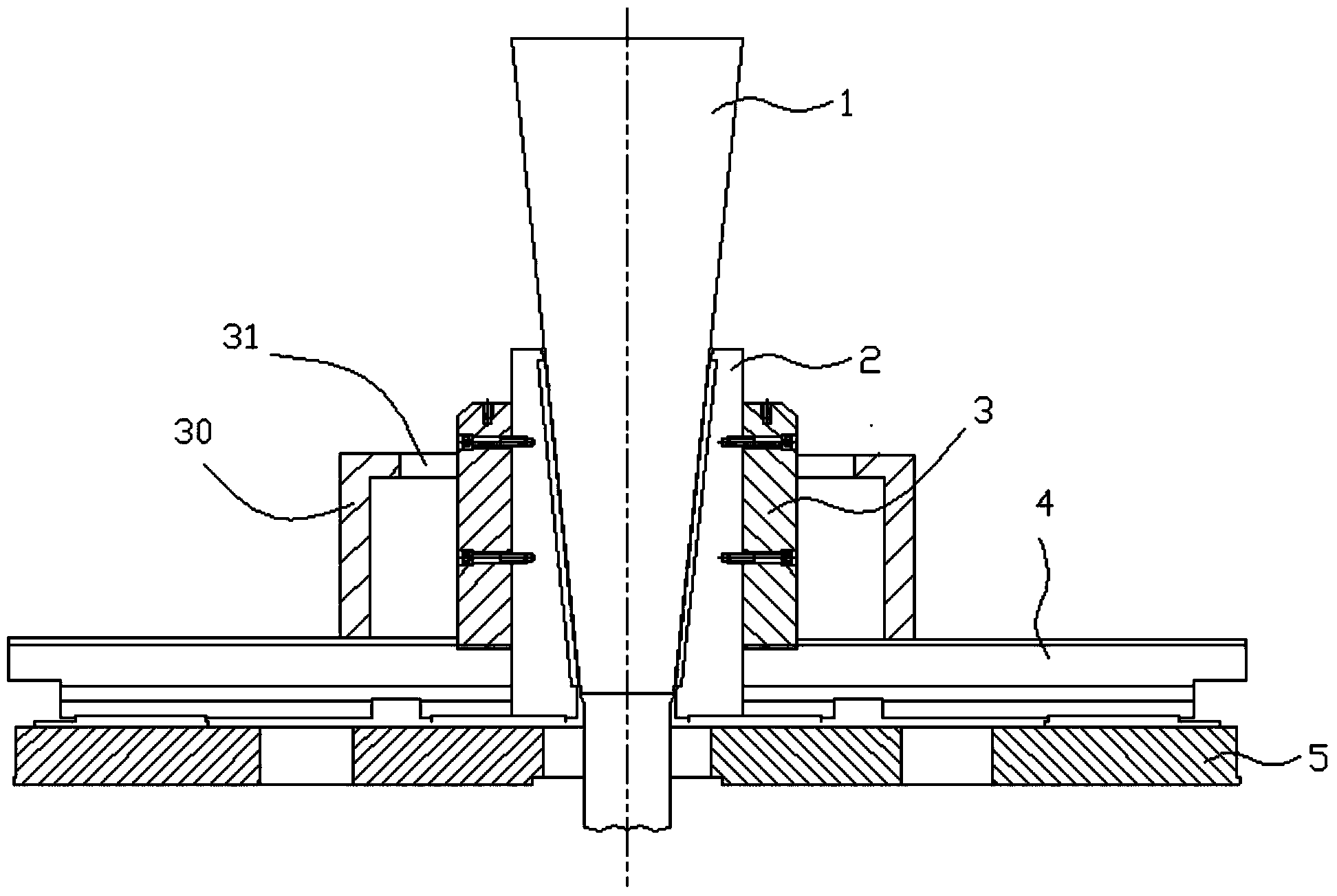 Heat bulging forming method for stainless steel rectangular cross section annular elements
