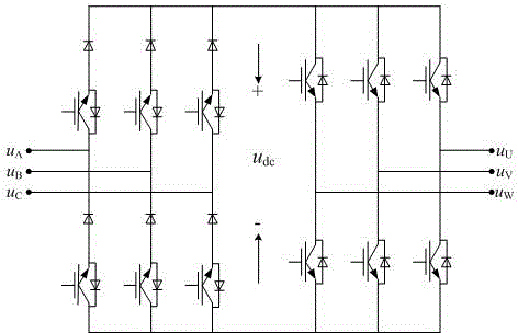 Novel topological structure of sparse two-stage matrix converter