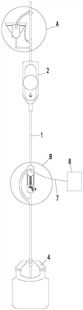 Cerebrospinal fluid quantitative drainage device