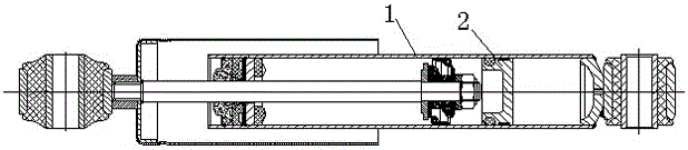 Ring-type floating piston single-cylinder shock absorber