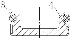 Ring-type floating piston single-cylinder shock absorber