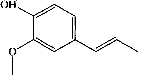 Method for preparing isoeugenol by virtue of catalytic pyrolysis of biomass