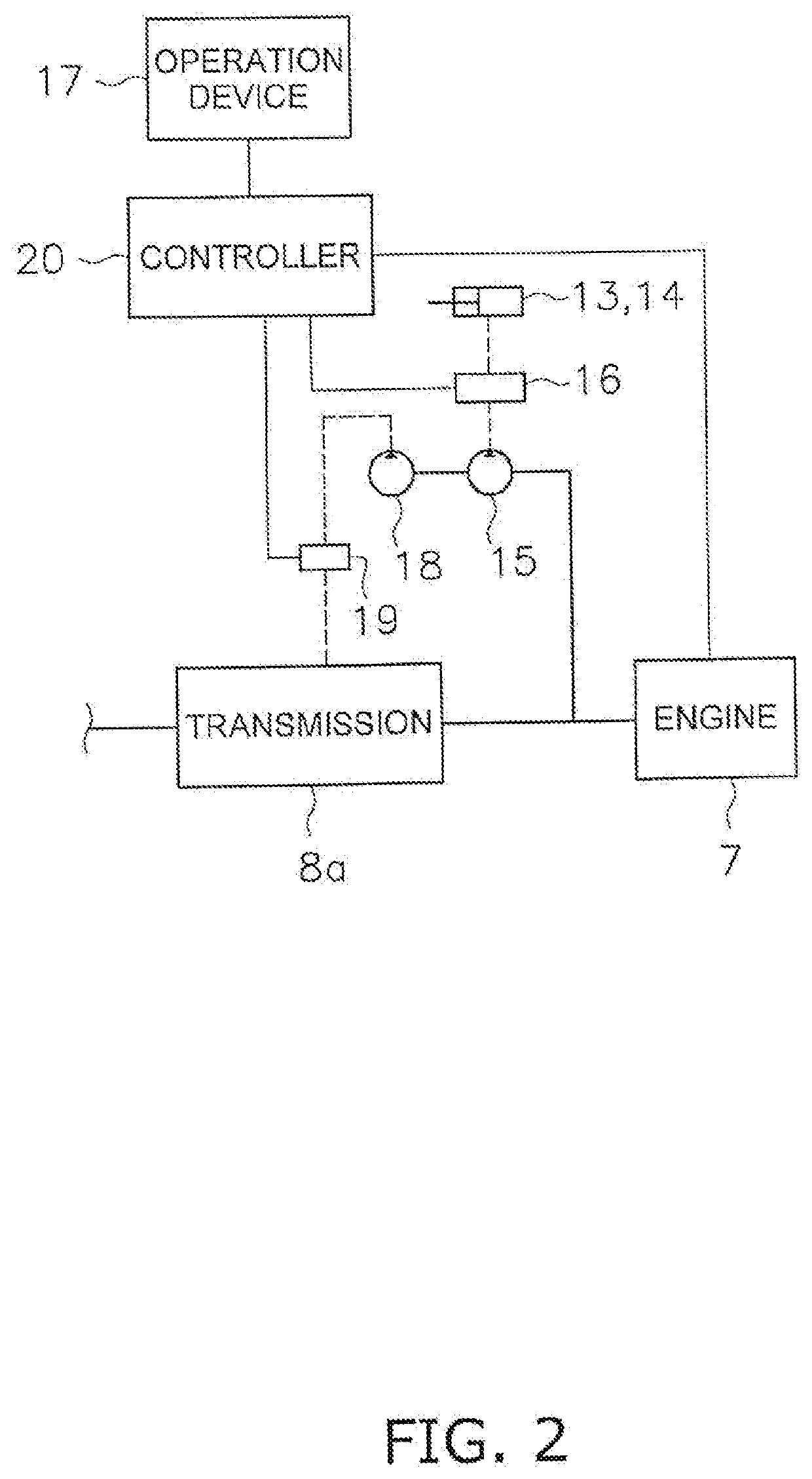 Friction engagement device for work vehicle and work vehicle