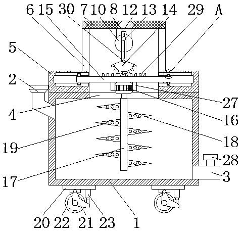 Potassium chlorate production stirring device