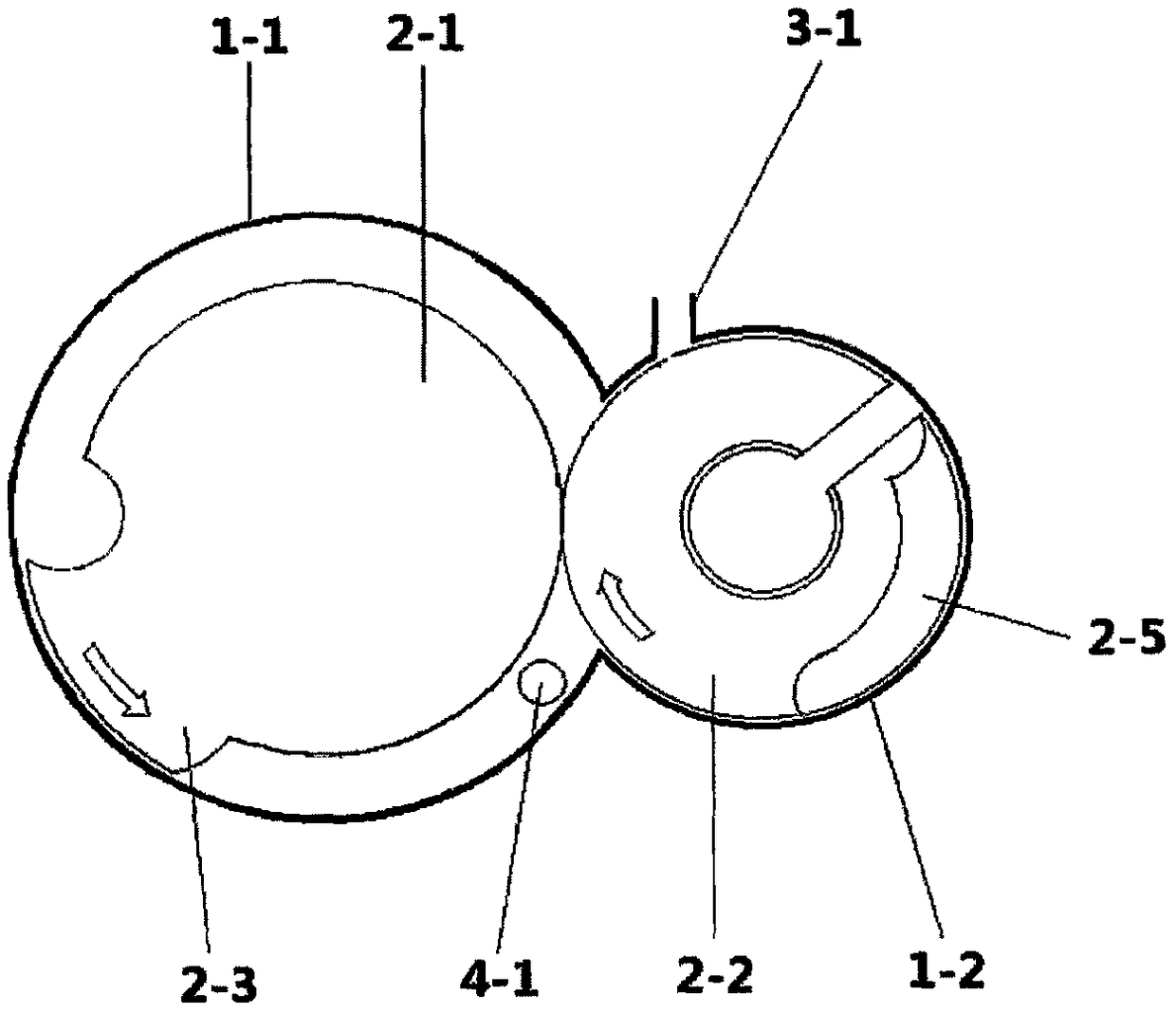 Double-wheel opposed rotor engine