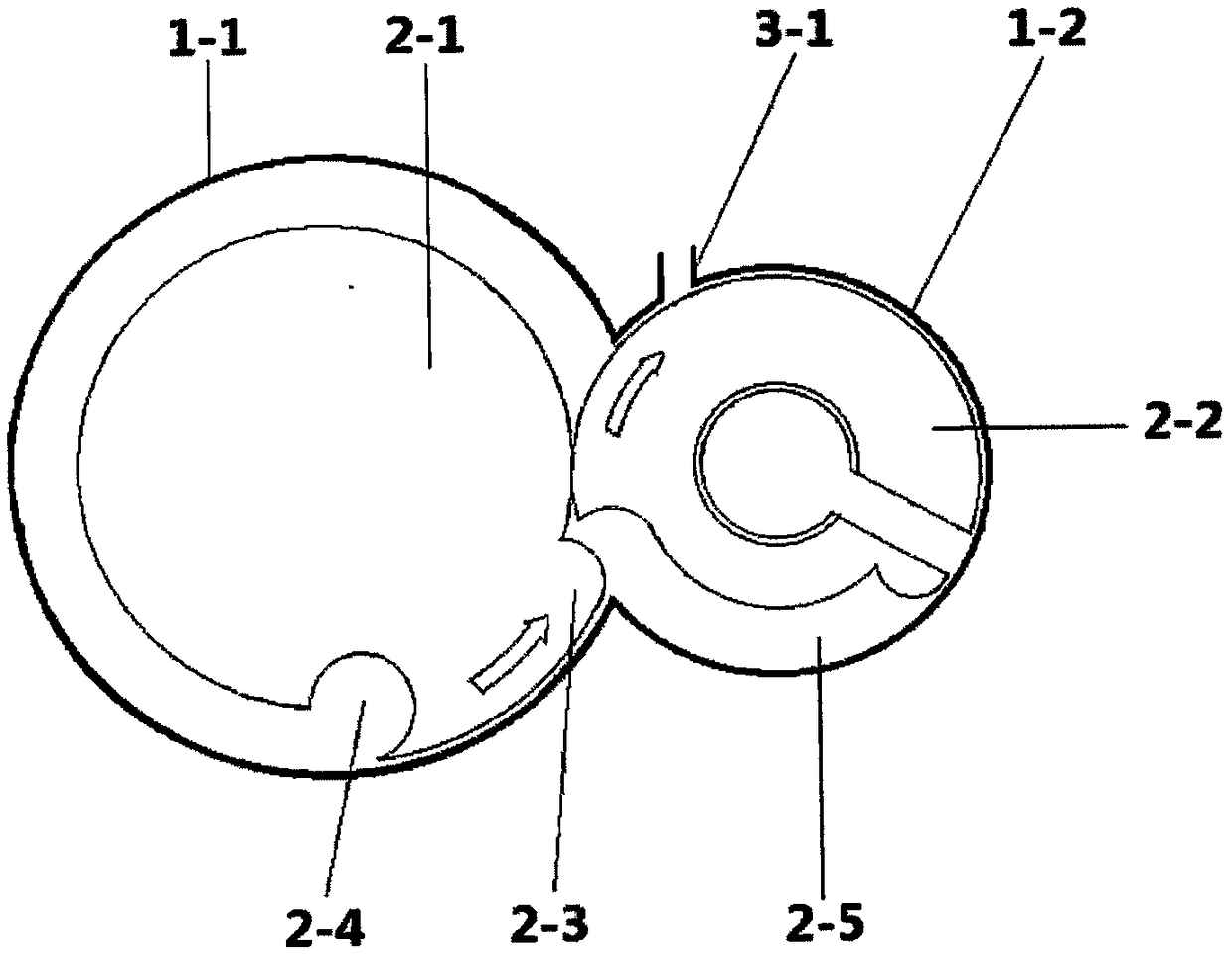 Double-wheel opposed rotor engine