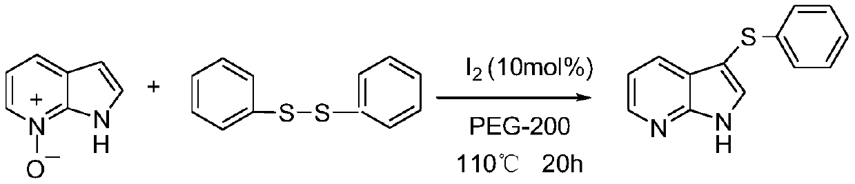 Regioselective deoxidation thionation reaction for 7-azaindole-nitrogen oxide