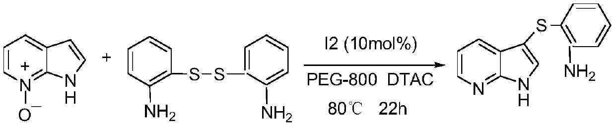 Regioselective deoxidation thionation reaction for 7-azaindole-nitrogen oxide