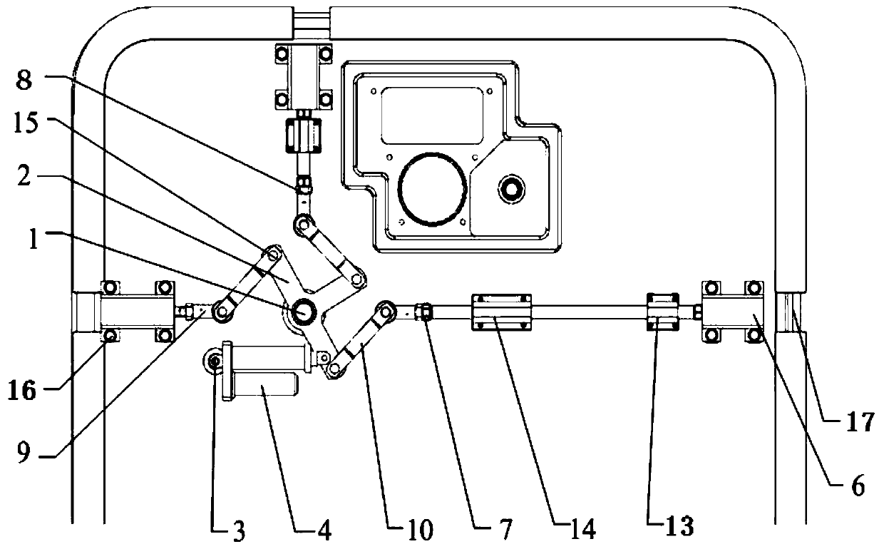 Multi-point automatic locking mechanism for armored vehicle window door