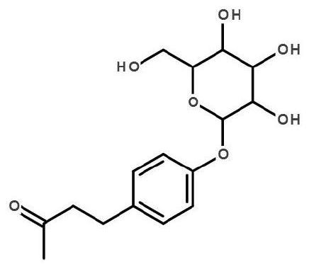 Method for improving aroma of cigarette product by using raspberry ketone glucoside