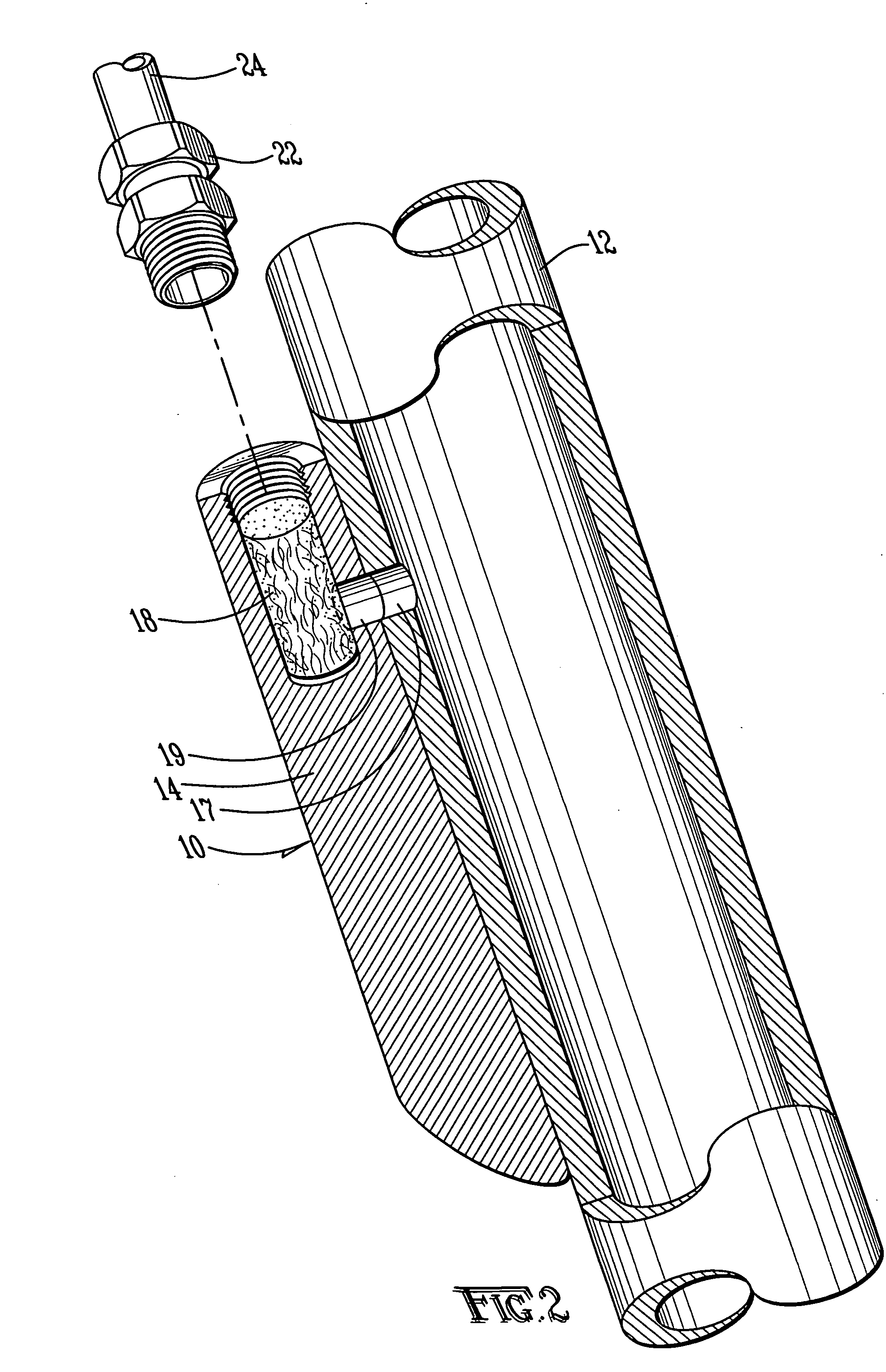 Apparatus for monitoring pressure using capillary tubing