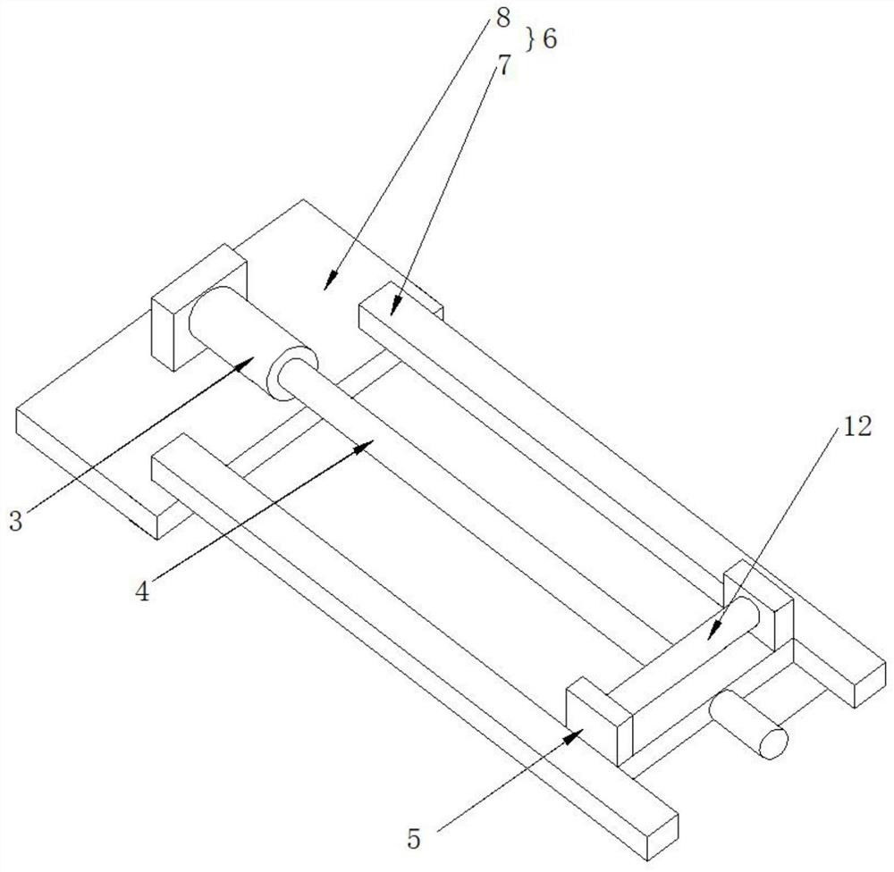 Imbricated photovoltaic module supporting frame