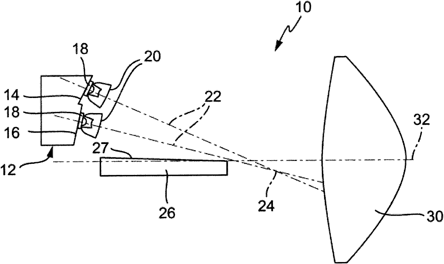 Light module for a lighting device of a motor vehicle