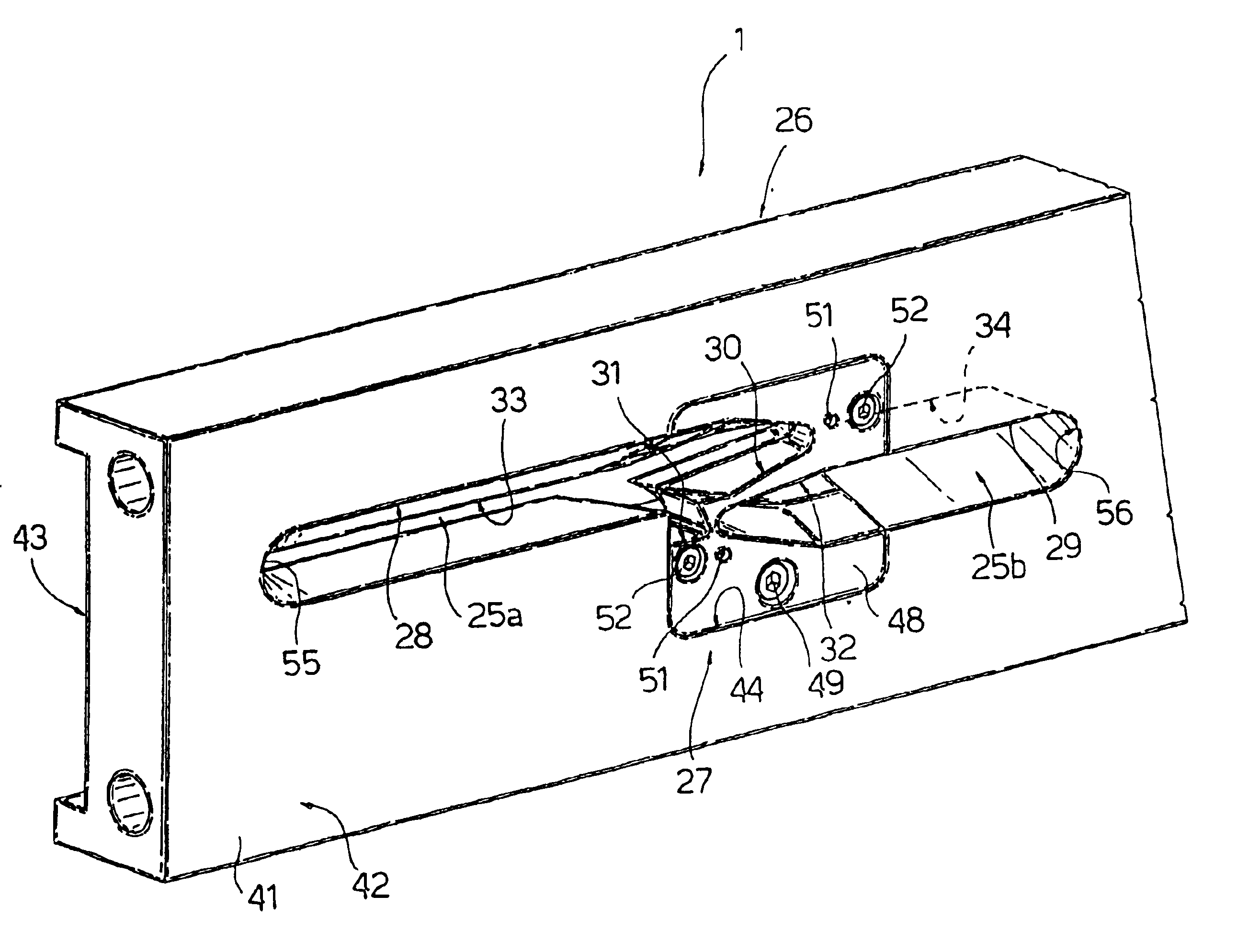 Device for producing a two-part tire layer