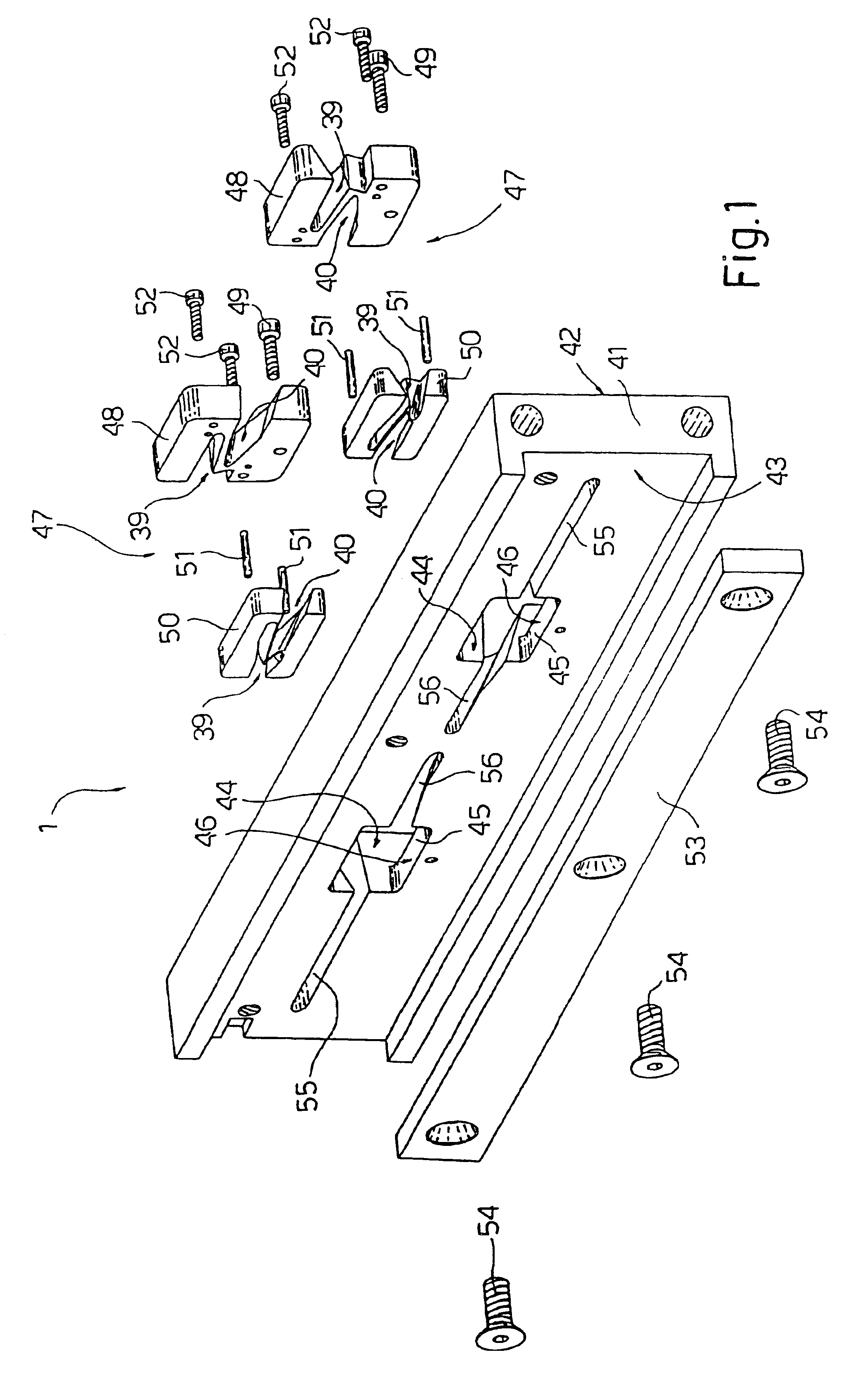 Device for producing a two-part tire layer