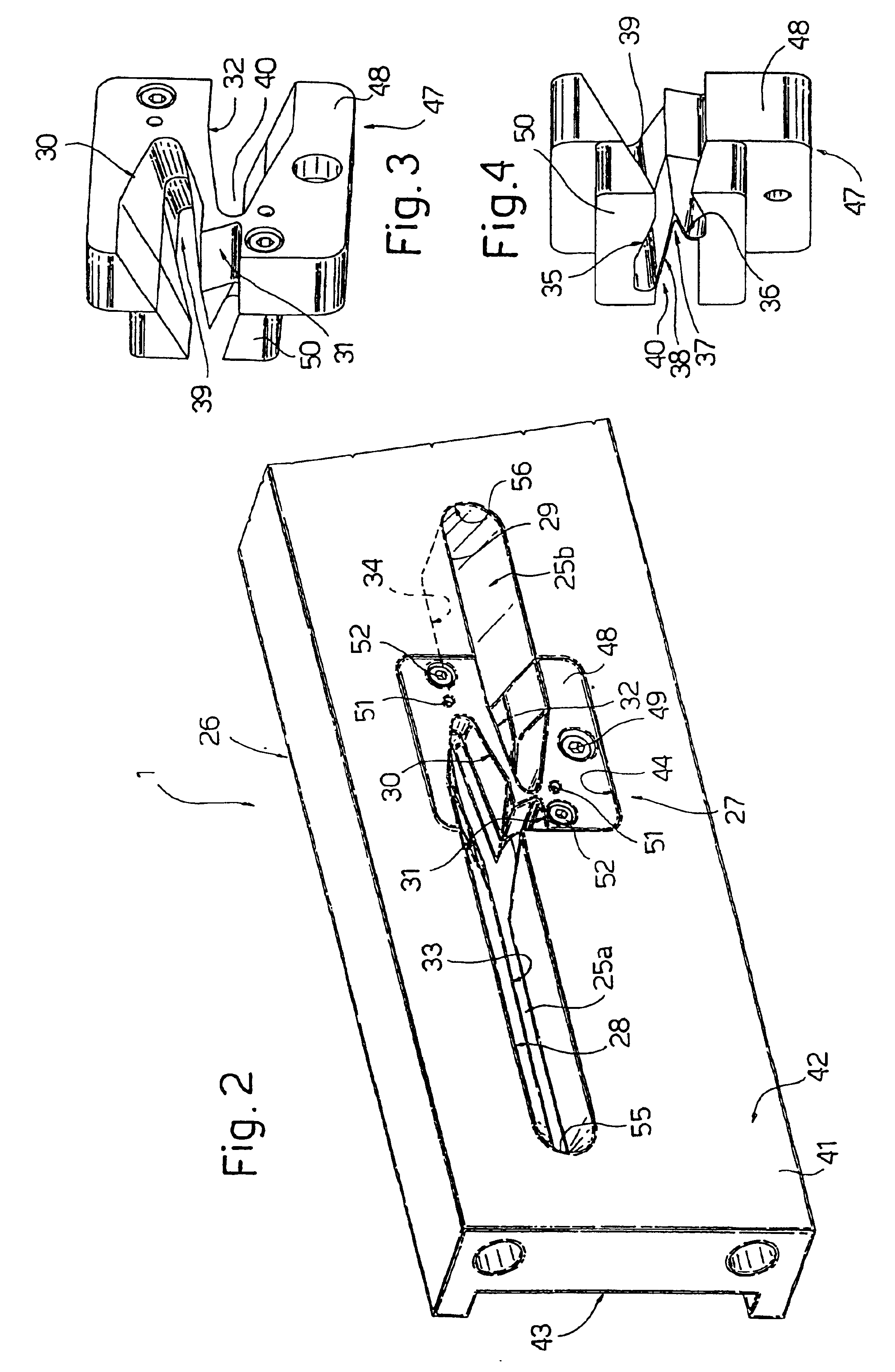 Device for producing a two-part tire layer