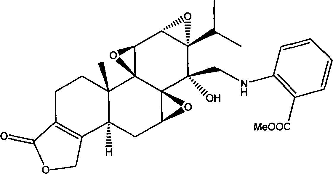 N-substituted ester-containing phenyl-14 Beta-aminomethyl epitriptolide derivatives, preparation method and use thereof