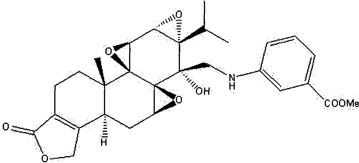 N-substituted ester-containing phenyl-14 Beta-aminomethyl epitriptolide derivatives, preparation method and use thereof