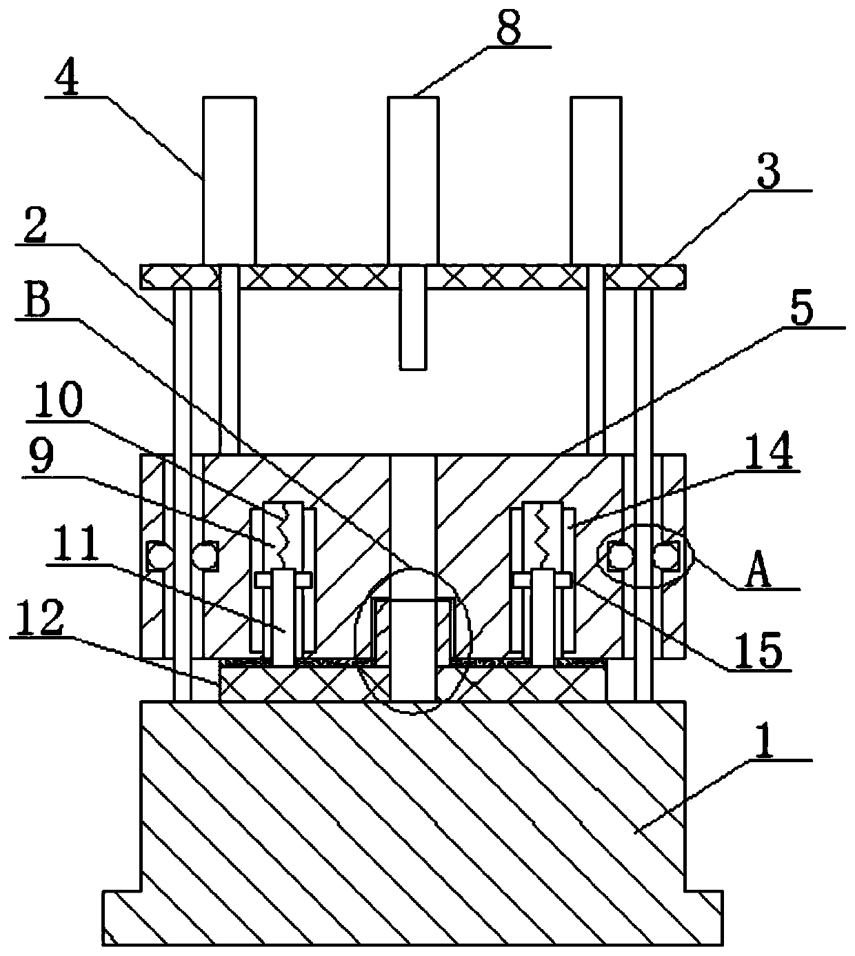 Automatic core setting device for casting