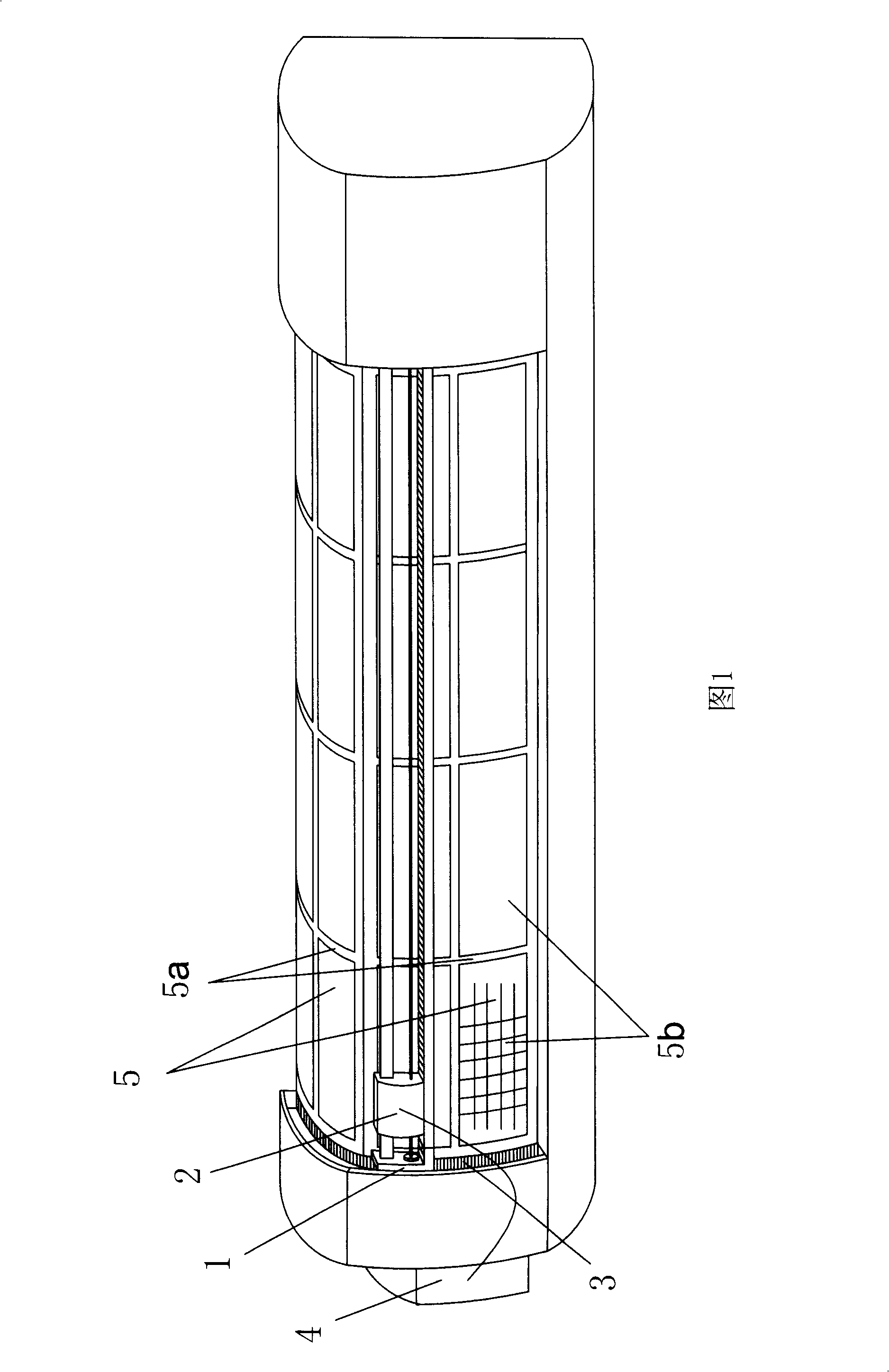 Self-cleaning device of air conditioner dirt filtrating screen