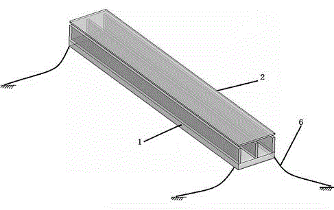 Floating type surging-resisting wave absorbing component structure