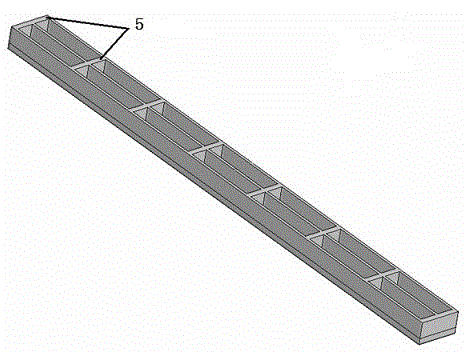 Floating type surging-resisting wave absorbing component structure