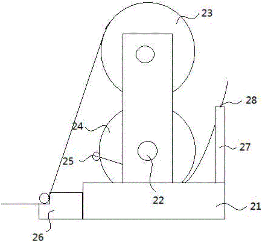 Cable winding and unwinding device based on cable arrangement by lead screw
