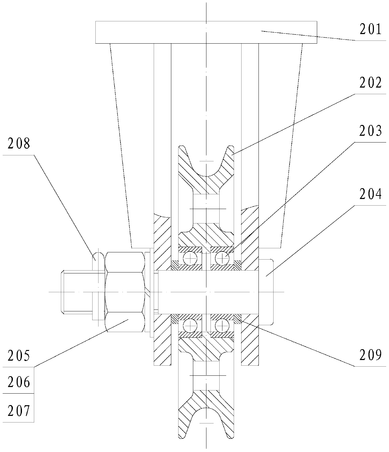 Double winch marine hydrological observation system and method based on offshore oil platform