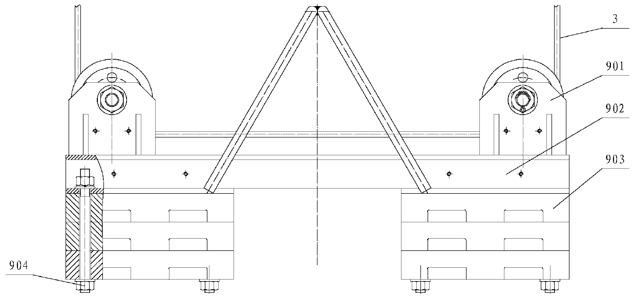 Double winch marine hydrological observation system and method based on offshore oil platform