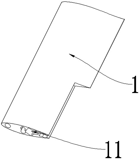 A device for actively controlling trailing edge winglets with large forward ratio rotor blade anti-stall