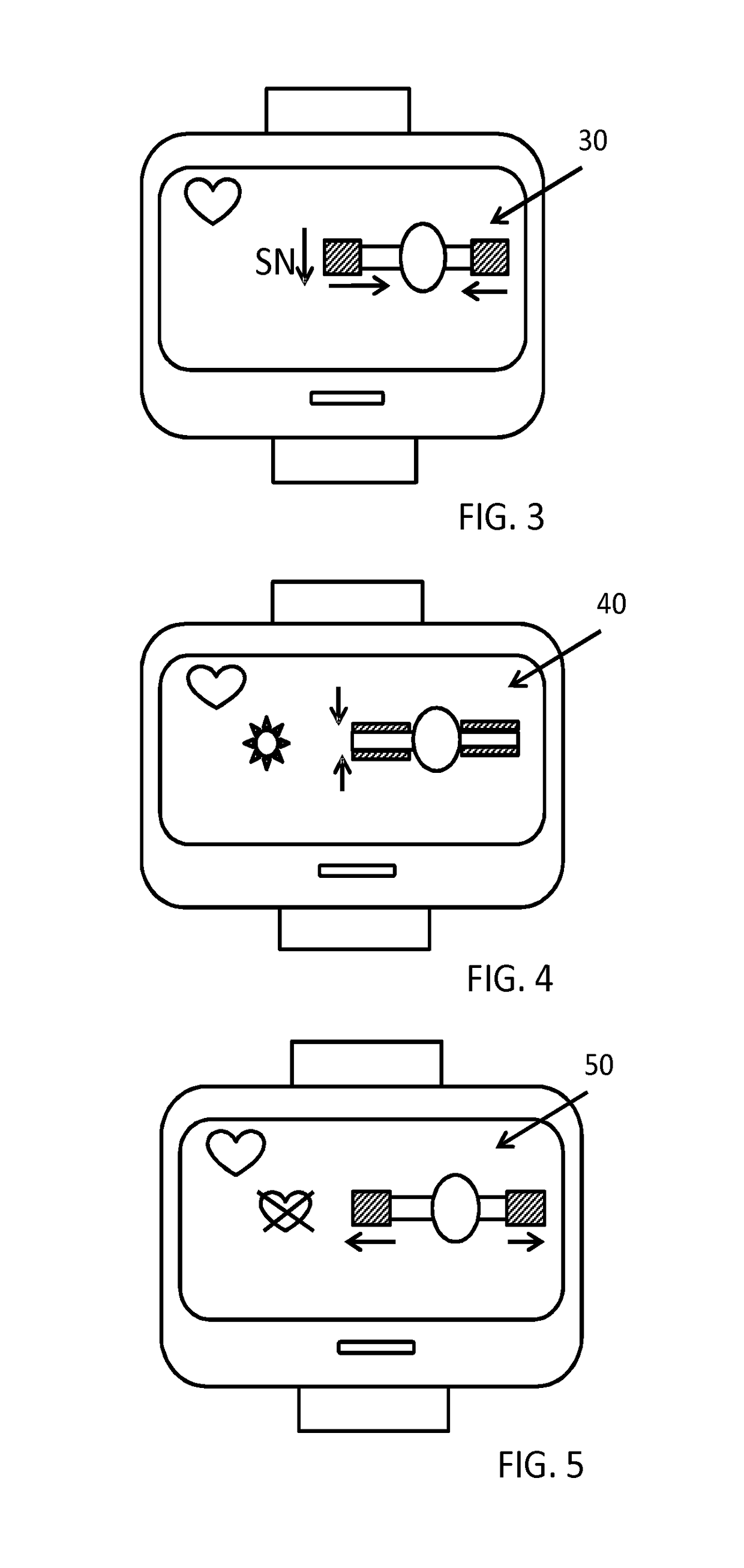 A wearable device for measuring a physiological parameter of a user and a measurement method