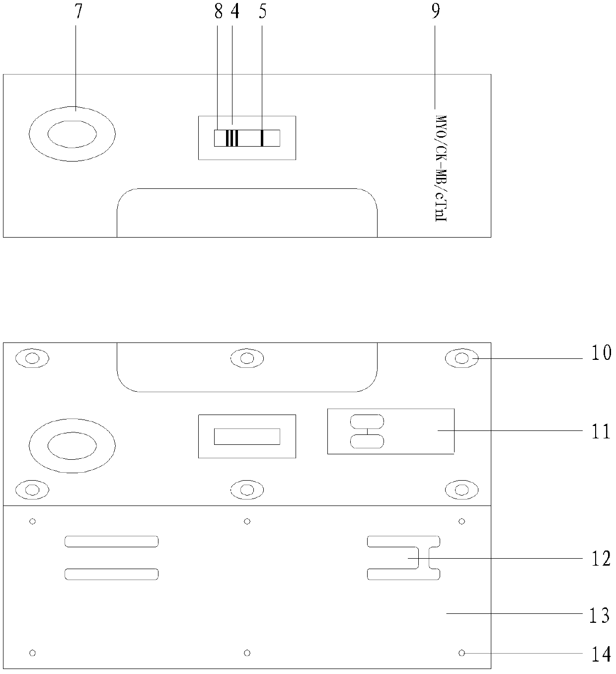 Immunofluorescence dipstick component for quickly and quantitatively detecting protein of plurality of types and detection card component prepared from same and preparation method thereof