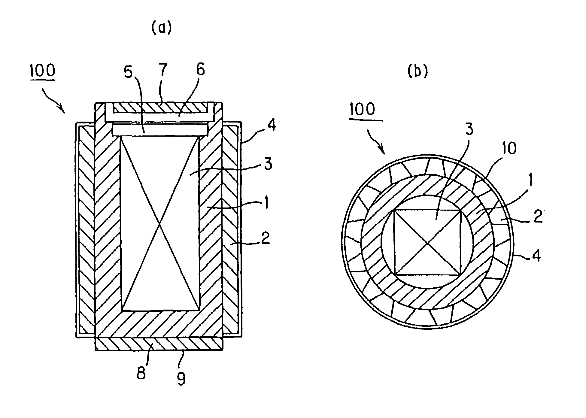 Radioactive substance container, manufacturing apparatus thereof and manufacturing method thereof