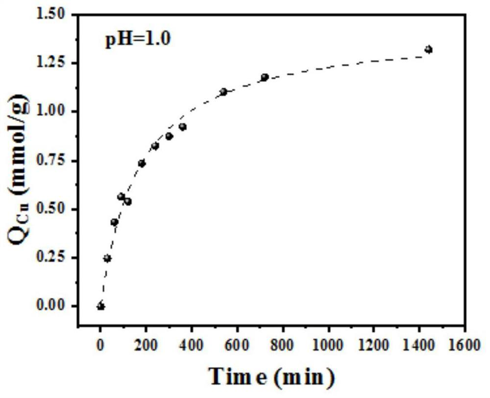 Preparation method and application of pyridylamino composite hydrogel adsorbent