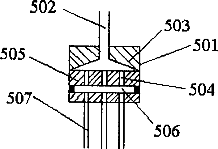 Atmosphere controllable static spinning device and industrial application thereof