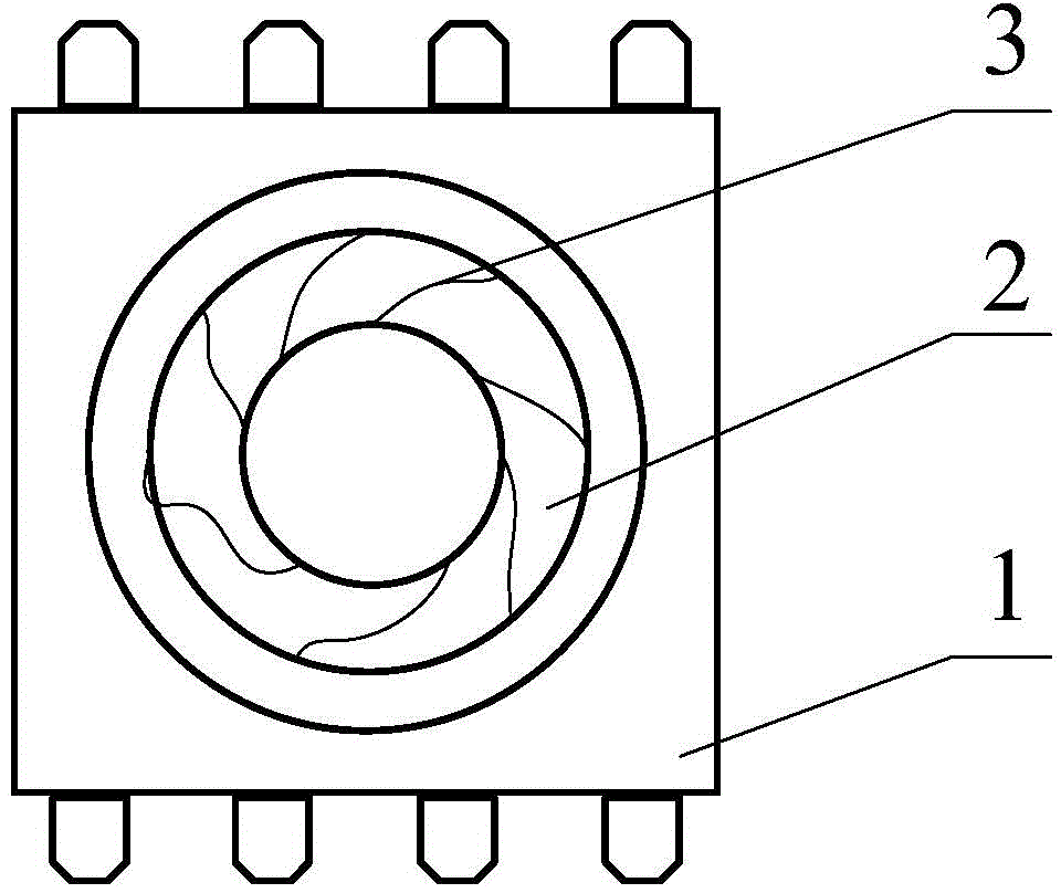 Tin soldering tool with round heat radiation holes