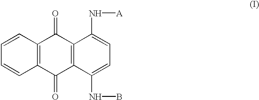 Articles comprising novel polymeric blue anthraquinone-derivative colorants
