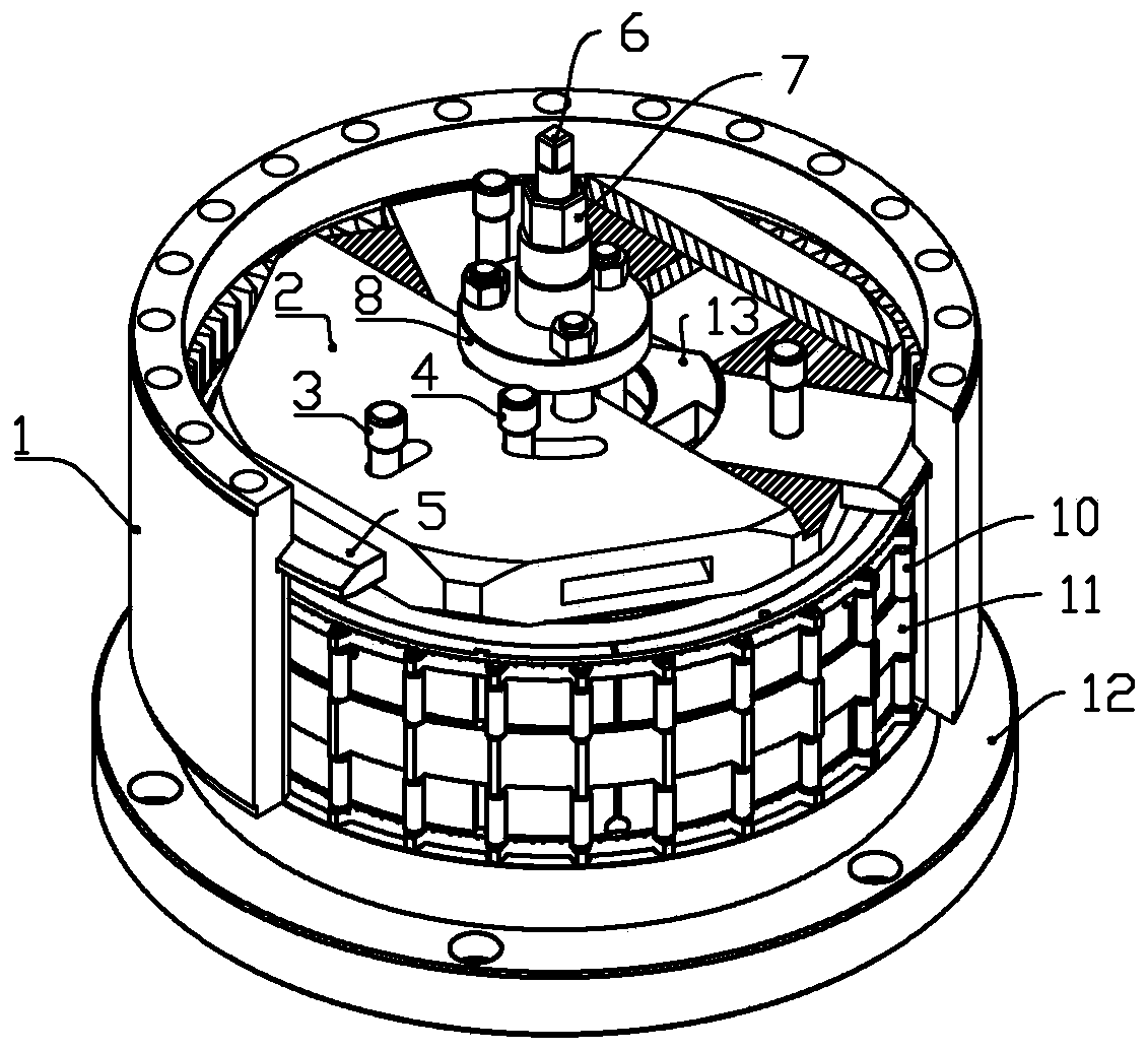 No gap centering and limit compression pitch circle fixture