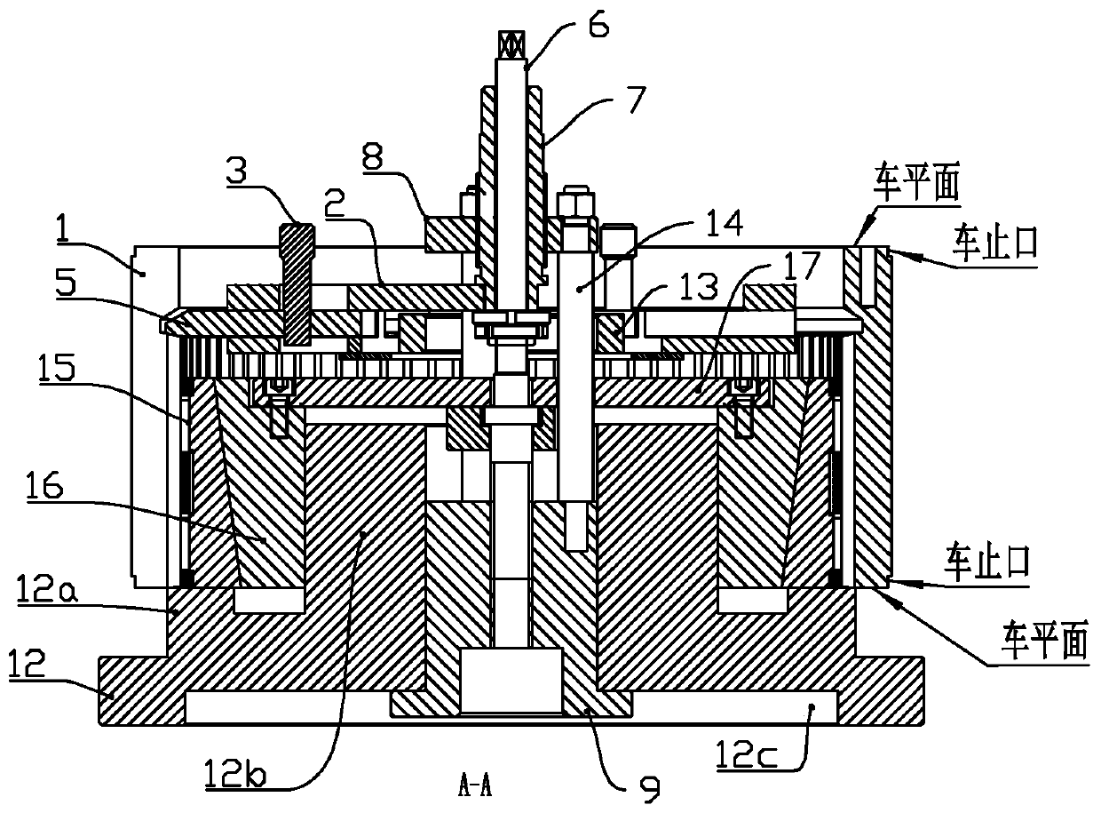 No gap centering and limit compression pitch circle fixture