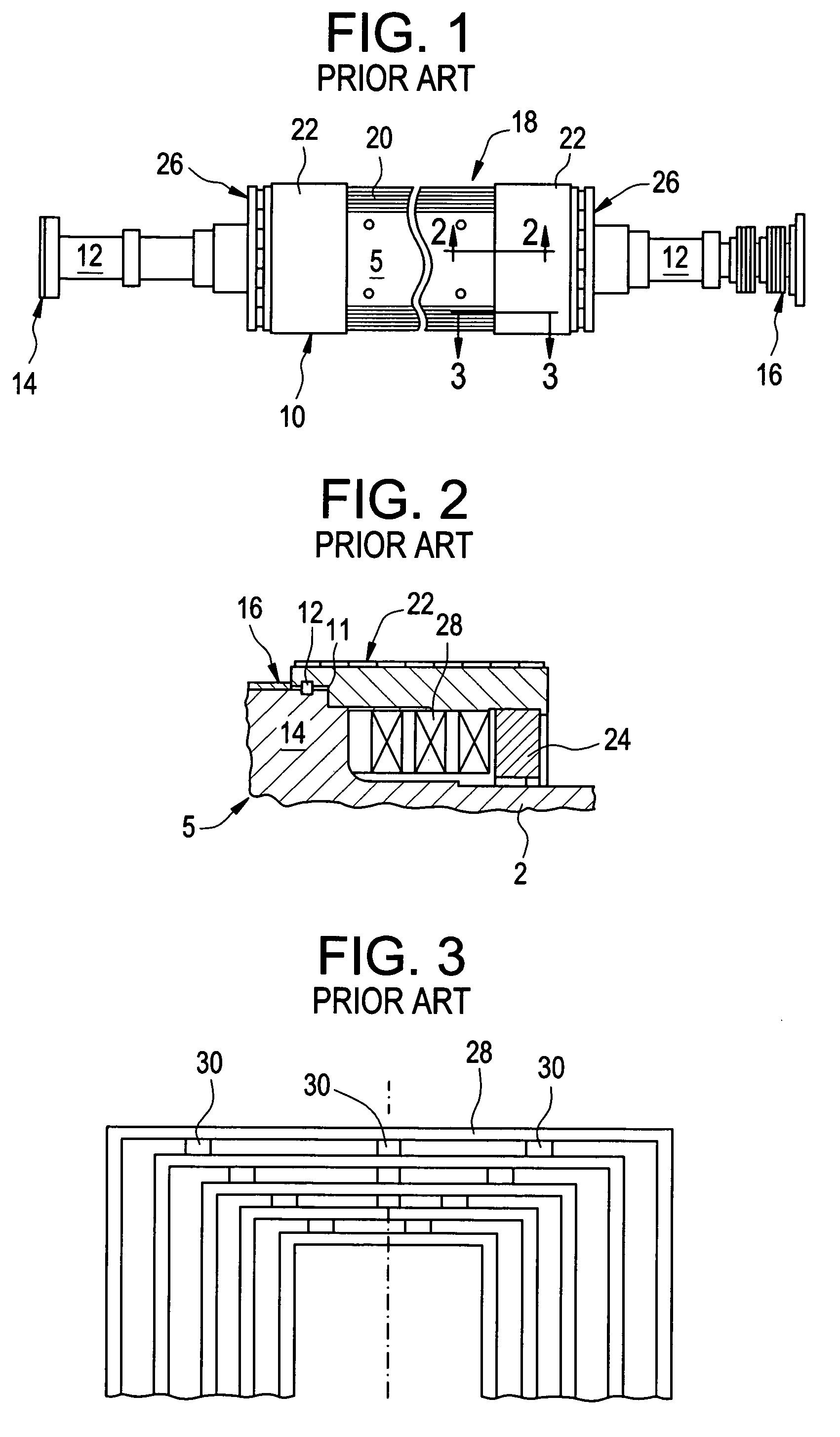 Method and apparatus for reducing hot spot temperatures on stacked field windings