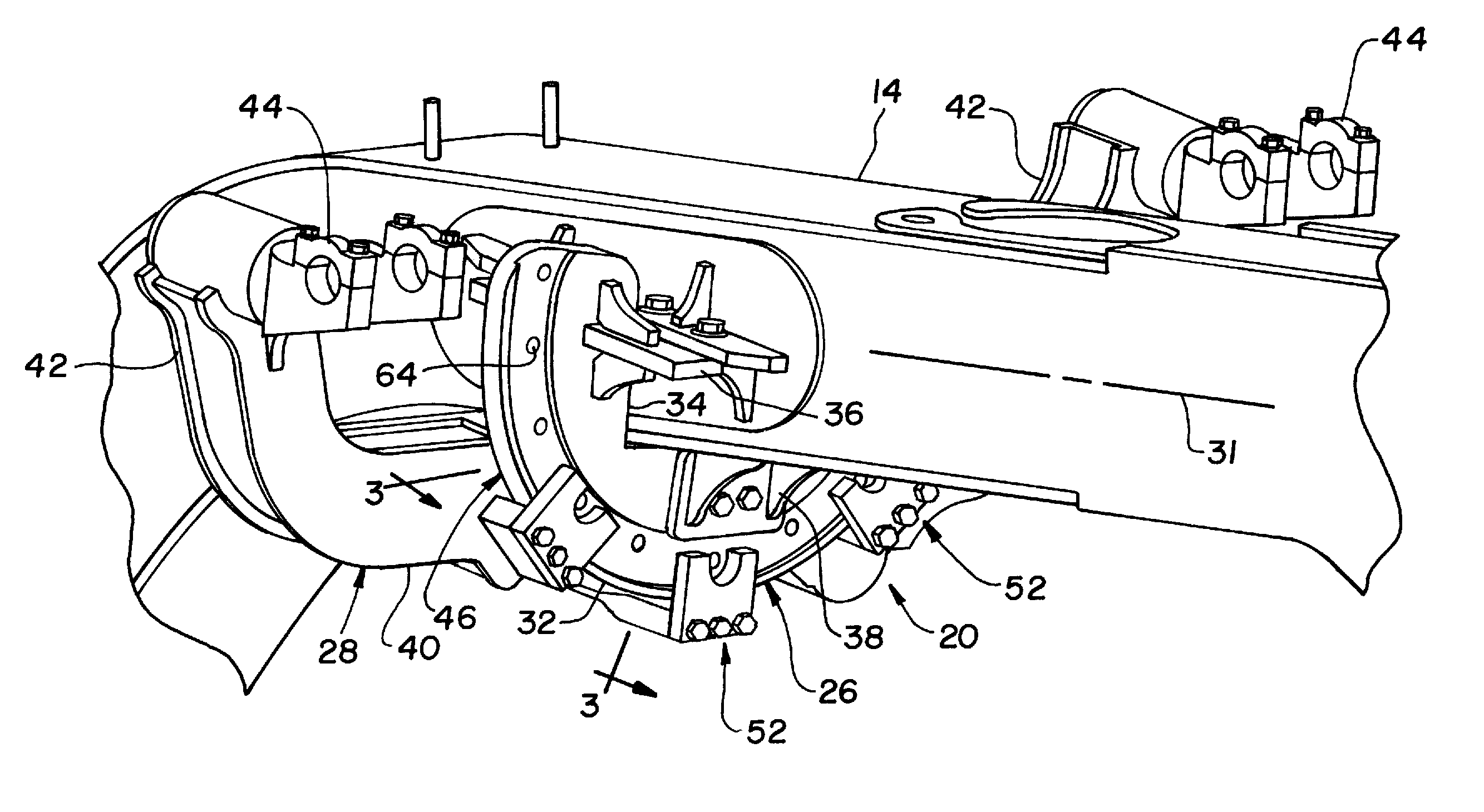 Bottom mount blade positioning assembly for a motor grader