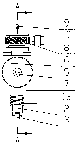 Hammer rod mechanism of sub-transmission direct-drive four-hammerhead precision forging machine