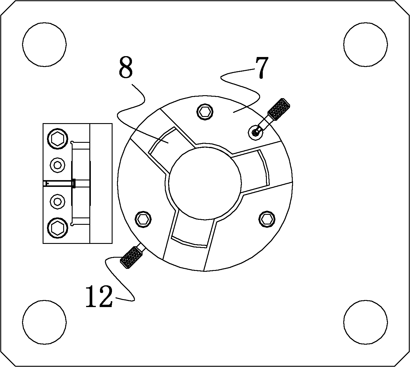 Method and gauge for detecting true position of pump shell