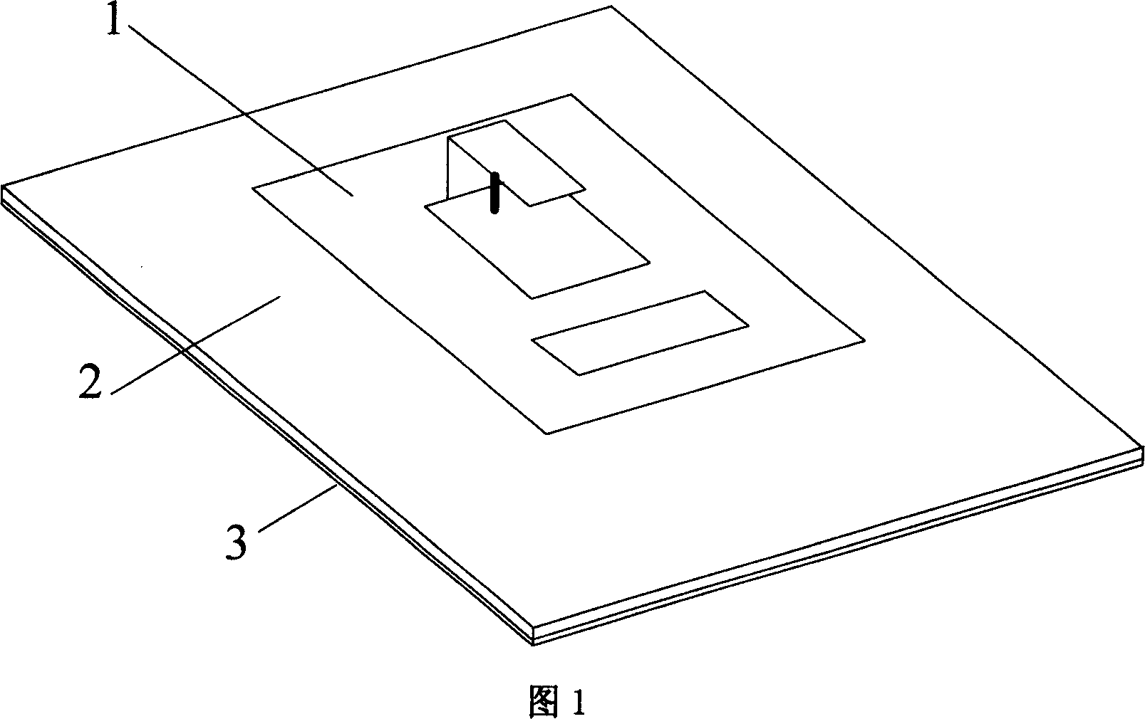 Planar invented F multi-frequency antenna