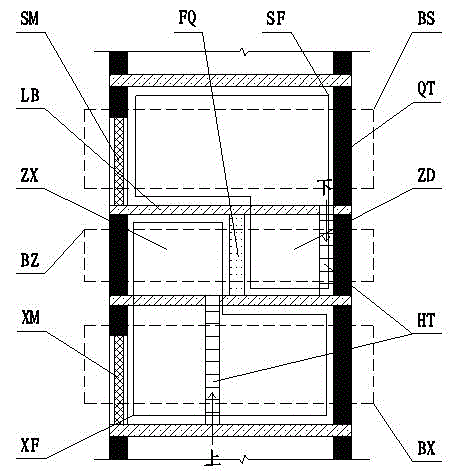 Upper-lower duplex house