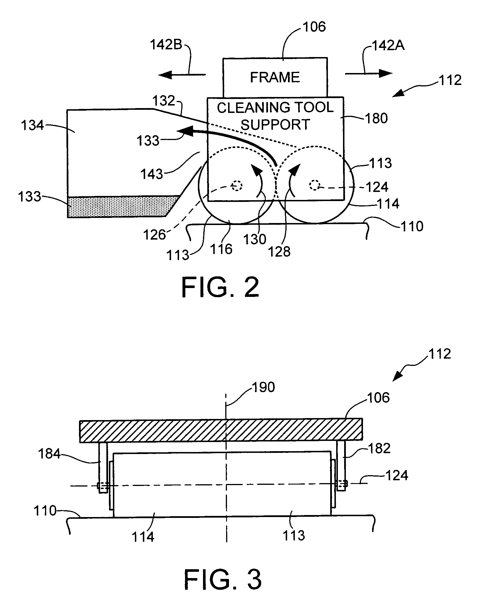 Cleaning head for use in a floor cleaning machine