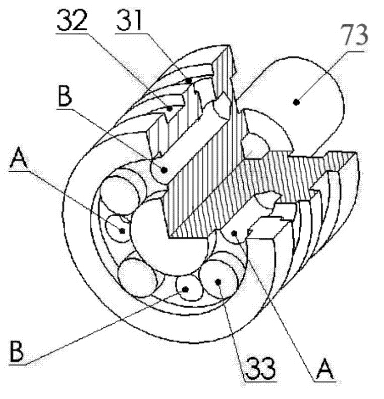 Multi-cylinder electro-hydraulic control system for double-valve-core rotary type direction throttle valve control cylindrical valve